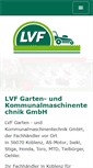 Mobile Screenshot of lvf-gartentechnik.de